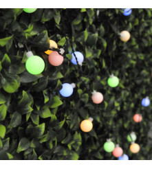 Polux - Ghirlanda luminoasa solara pentru exterior 3.9M cu 30 globulete multicolor - Lămpi și decorațiuni solare - PL004