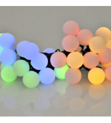 Polux - Ghirlanda luminoasa solara pentru exterior 3.9M cu 30 globulete multicolor - Lămpi și decorațiuni solare - PL004