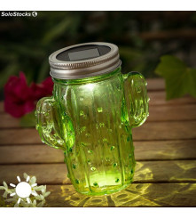 Polux - Lampa Solara cu Led, model cactus, dimensiuni 14.5 x 7.5 cm - Lămpi și decorațiuni solare - PL012