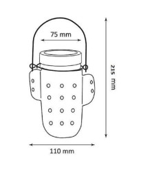 Polux - Lampa Solara cu Led, model cactus, dimensiuni 14.5 x 7.5 cm - Lămpi și decorațiuni solare - PL012