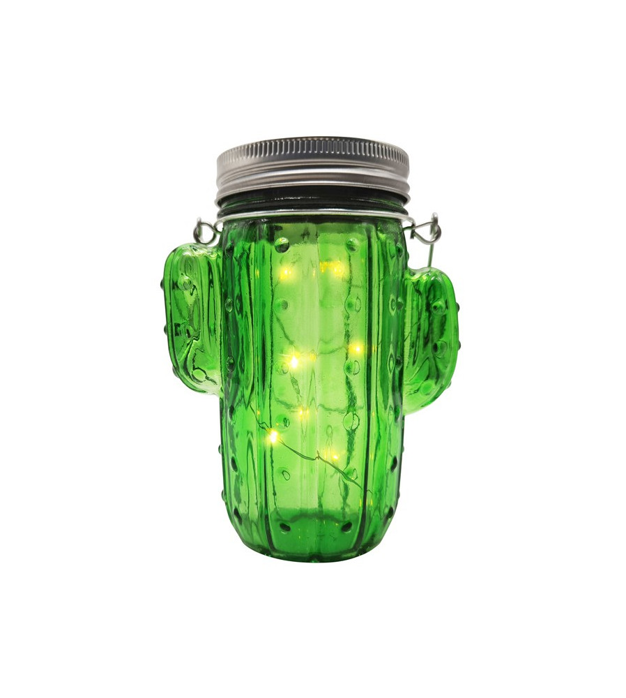 Polux - Lampa Solara cu Led, model cactus, dimensiuni 14.5 x 7.5 cm - Lămpi și decorațiuni solare - PL012
