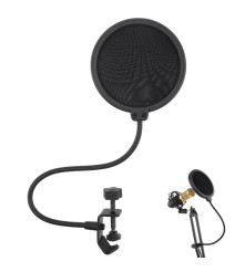 Oem - Filtru pop flexibil Mic-shield dublu strat pentru microfon - 150mm - Căști și accesorii - AL1114-MIC150