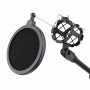 Oem - Suport multifunctional pentru microfon cu lumina LED, suport telefon si filtru POP - Boxe si microfoane - AL1116-STA