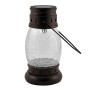 Polux - Felinar solar LED DIP, forma lampas, abajur sticla, 600mAh, aspect vintage, IP44 - Lămpi și decorațiuni solare - PL028
