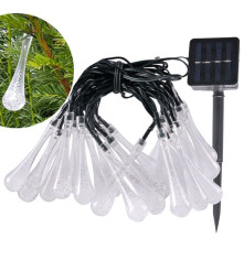Polux - 4.9M outdoor solar light garland with 30 LED bulbs - Solar lamps and decorations - PL030