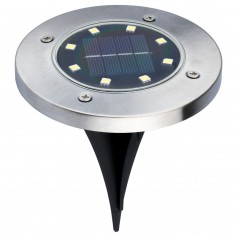 Polux - Lampa solara incorporabila din inox cu 8 LED-uri - Lămpi și decorațiuni solare - PL044