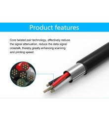 Vention - VENTION USB 2.0 A Tata la B Tata cablul imprimanta printer - Cabluri imprimantă - VENT-2021-CB