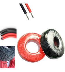 Elettro Brescia - 4mm2 (12AWG) cablu pentru panouri solare - rosu sau negru - 50 Metri - Cablare și conectori - AL157-CB