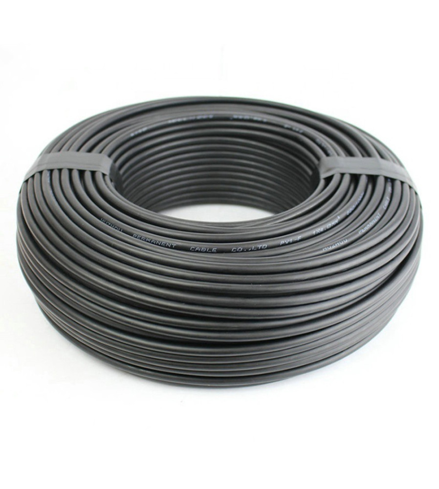 Elettro Brescia - 4mm2 (12AWG) cablu pentru panouri solare - rosu sau negru - 50 Metri - Cablare și conectori - AL157-CB