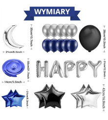 Oem - Set 40 baloane pentru petrecere HAPPY BIRTHDAY - Baloane petreceri - TZ036