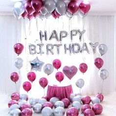 Oem - Set 73 baloane pentru petrecere, aniversare HAPPY BIRTHDAY - Baloane petreceri - TZ049