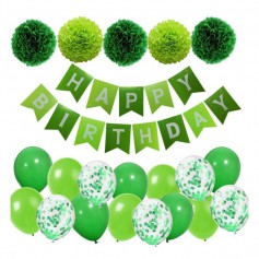 Set 21 baloane si accesorii pentru petrecere, aniversare HAPPY BIRTHDAY