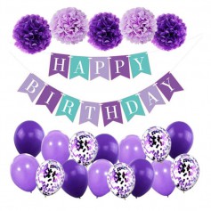 Oem - Set 21 baloane accesorii pentru petrecere, aniversare HAPPY BIRTHDAY - Baloane petreceri - TZ052