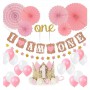 Oem - Set 30 baloane si accesorii pentru petrecere, aniversare I AM ONE - 1 ani - Baloane petreceri - TZ056
