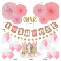 Oem - Set 30 baloane si accesorii pentru petrecere, aniversare I AM ONE - 1 ani - Baloane petreceri - TZ056