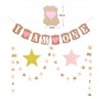 Oem - Set 30 baloane si accesorii pentru petrecere, aniversare I AM ONE - 1 ani - Baloane petreceri - TZ056