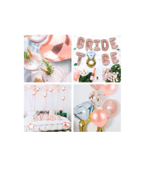 Oem - Set baloane si accesorii pentru petreceri BRIDE TO BE - Baloane petreceri - TZ066