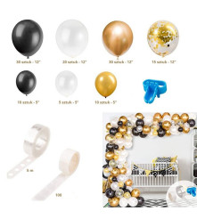 Oem - Set 123 baloane si accesorii pentru petrecere, aniversare tip arcada - Baloane petreceri - TZ068