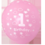Oem - Set 21 baloane pentru aniversare, petrecere HAPPY BIRTHDAY - 1 ani - Baloane petreceri - TZ071