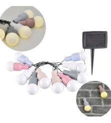 Polux - Ghirlanda luminoasa solara pentru exterior 3.8M cu 10 Becuri LED - Lămpi și decorațiuni solare - PL068