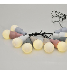 Polux - Ghirlanda luminoasa solara pentru exterior 3.8M cu 10 Becuri LED - Lămpi și decorațiuni solare - PL068