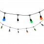 Polux - Lant LED decorativ de exterior GIRLANDA 6.1m 10xE27/0,5W/36V IP44 - Decorațiuni grădina - PL076