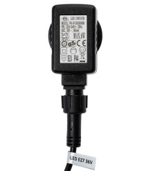 Polux - Lant LED decorativ de exterior GIRLANDA 6.1m 10xE27/0,5W/36V IP44 - Decorațiuni grădina - PL076