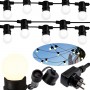 Polux - Lant LED decorativ de exterior GIRLANDA 6.2m 10xE27/0,5W/36V IP44 - Decorațiuni grădina - PL079