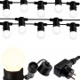 Polux - Lant LED decorativ de exterior GIRLANDA 6.2m 10xE27/0,5W/36V IP44 - Decorațiuni grădina - PL079