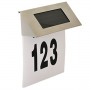Polux - Numar de casa cu incarcare solara, iluminat LED 13.5 x 13 cm - Lămpi și decorațiuni solare - PL092