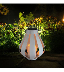 Polux - Felinar / Lampa solara LED ABRO cu efect real de lumanare - Lămpi și decorațiuni solare - PL095