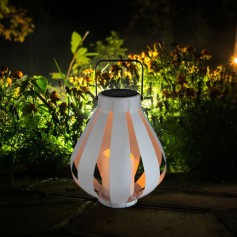 Polux - Felinar / Lampa solara LED ABRO cu efect real de lumanare - Lămpi și decorațiuni solare - PL095