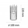 Polux - Lampa LED NYBORG cu efect real de lumanare 22 x 10 cm - Decorațiuni grădina - PL096
