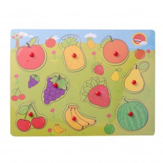 Oem - Puzzle pentru copii cu fructe 9 piese - Jucării educative - TZ104