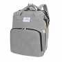 Oem - Rucsac multifunctional pentru bebelusi, cu patut extensibil, model unisex, gri - Alte accesorii pentru copii și bebeluș...