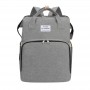 Oem - Rucsac multifunctional pentru bebelusi, cu patut extensibil, model unisex, gri - Alte accesorii pentru copii și bebeluș...