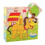 Oem - Set 6 in 1 cuburi Puzzle din lemn pentru copii, 6 imagini - Jucării educative - TZ124