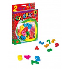 Oem - Set de 30 cifre magnetice mari, multicolor - Jucării educative - TZ147