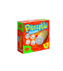 Disney Junior - Set 4 stampile din lemn pentru copii cu diverse modele de animale - Jucării educative - TZ152