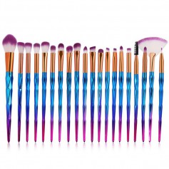 Oem - Set 20 pensule de machiaj Unicorn, Multicolor - Make up și îngrijire ten - TZ157