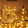 Oem - Ghirlanda luminoasa cu 50 becuri LED, alb cald model steluta 5M - Lumini Crăciun - TZ192