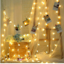 Oem - Ghirlanda luminoasa cu 50 becuri LED, alb cald model steluta 5M - Lumini Crăciun - TZ192