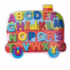 Oem - Puzzle din lemn cu 26 litere - Jucării educative - TZ219