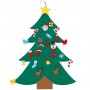 Oem - Brad de Craciun din fetru cu 27 decoratiuni pentru perete 80 x 60 cm - Alte accesorii Craciun - AC229