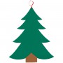 Oem - Brad de Craciun din fetru cu 27 decoratiuni pentru perete 80 x 60 cm - Alte accesorii Craciun - AC229