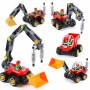 Oem - Joc de constructie 5 in 1 vehicule industriale din 42 blocuri lego si 5 carti - Jucării educative - TZ256