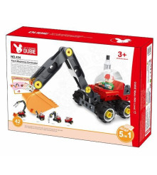Oem - Joc de constructie 5 in 1 vehicule industriale din 42 blocuri lego si 5 carti - Jucării educative - TZ256