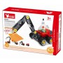 Oem - Joc de constructie 5 in 1 vehicule industriale din 42 blocuri lego si 5 carti - Jucării educative - TZ256