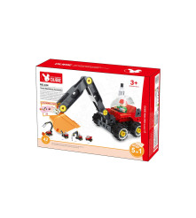 Oem - Joc de constructie 5 in 1 vehicule industriale din 42 blocuri lego si 5 carti - Jucării educative - TZ256