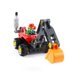 Oem - Joc de constructie 5 in 1 vehicule industriale din 42 blocuri lego si 5 carti - Jucării educative - TZ256